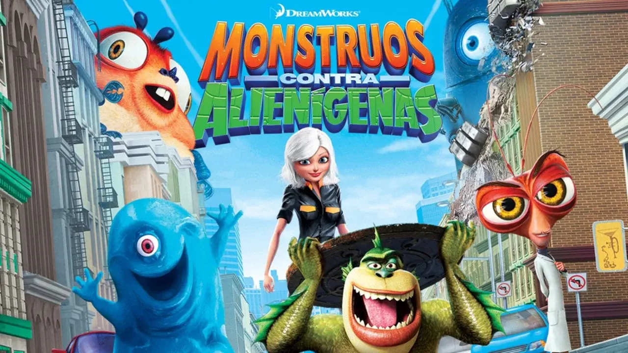 Monstruos contra alienígenas fondo