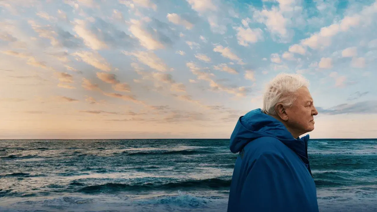 Océanos con David Attenborough fondo