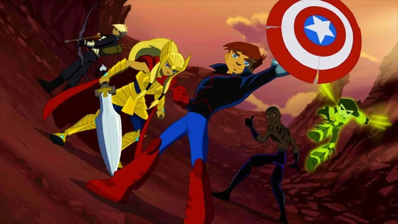 Nuevos Vengadores: Heroes del mañana fondo