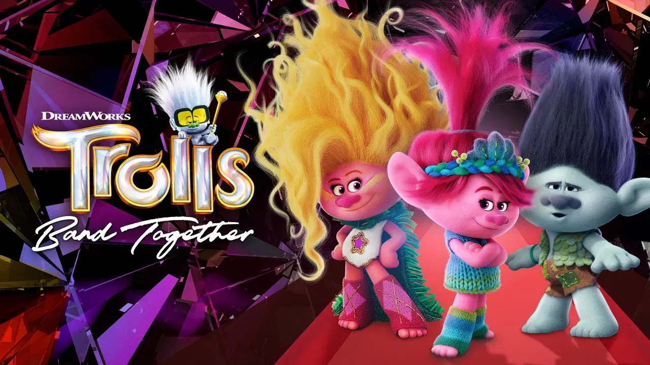 Trolls Band Together backdrop