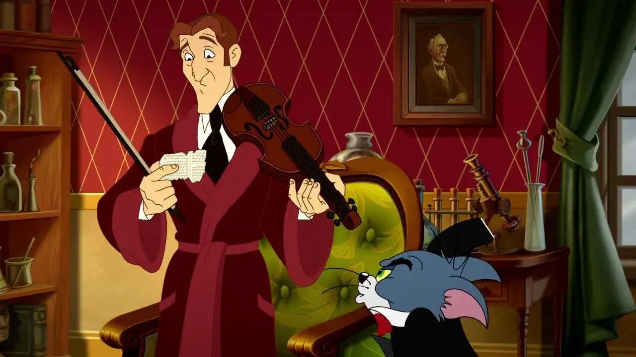 Tom y Jerry conocen a Sherlock Holmes fondo