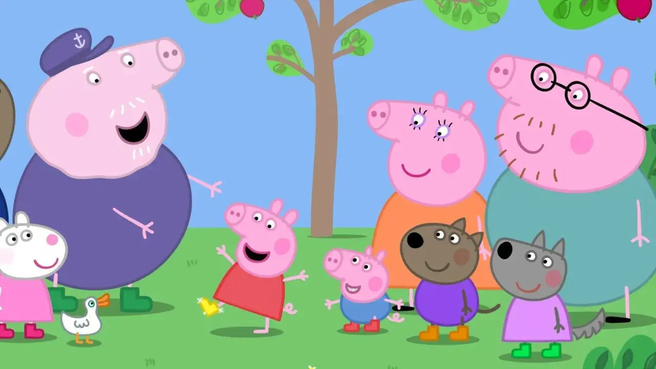 Peppa Pig. Las botas de oro fondo