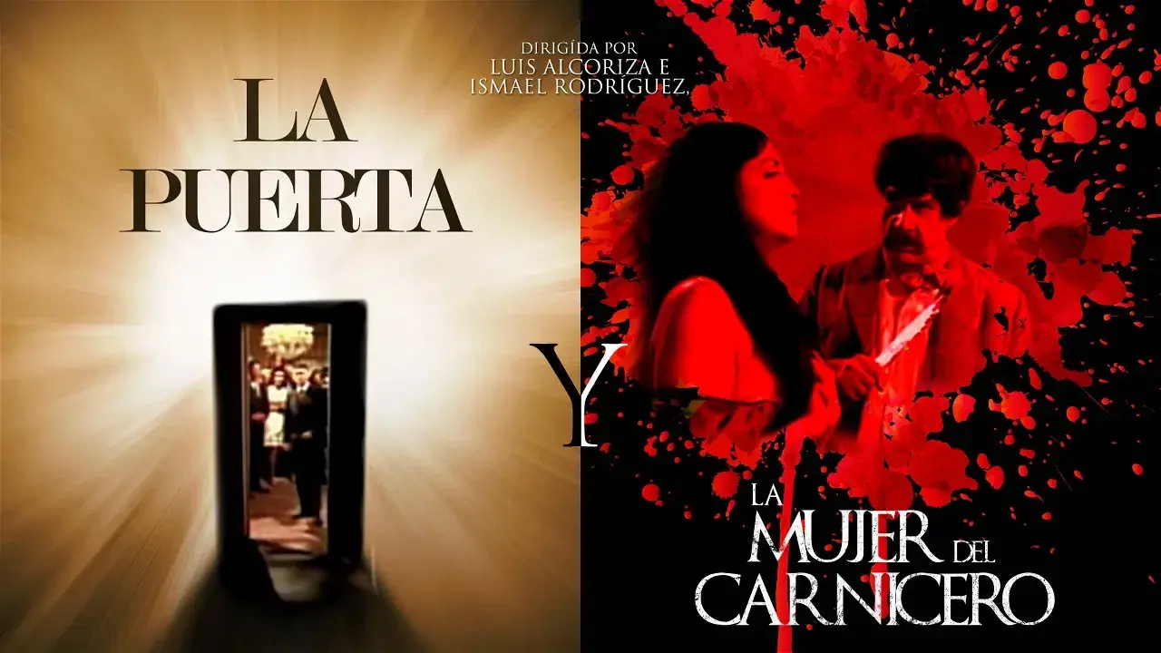 La puerta y la mujer del carnicero fondo