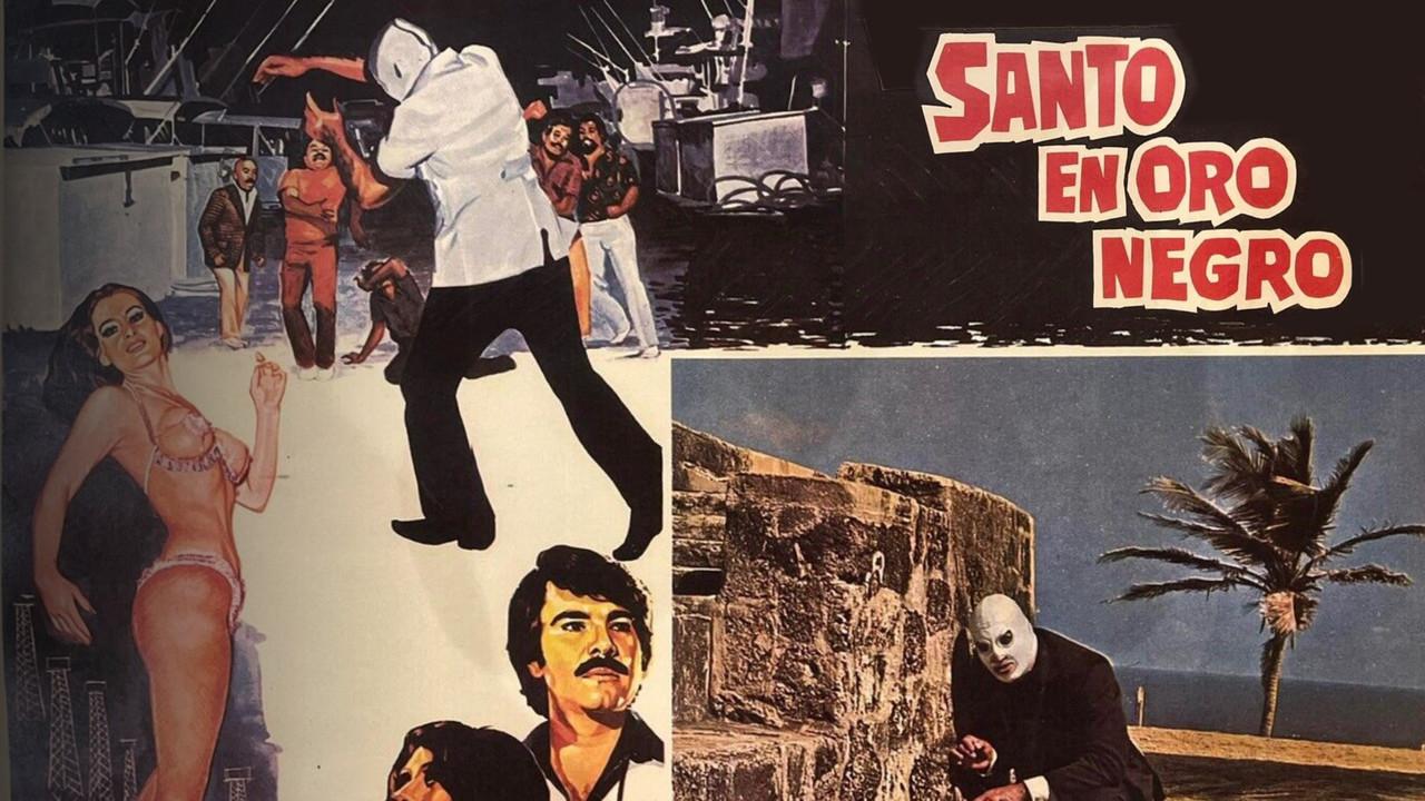 Santo en Oro negro fondo