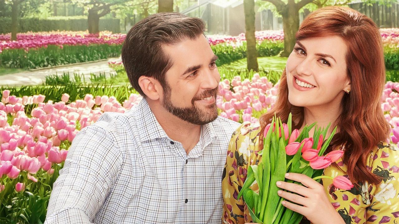 El amor verdadero florece fondo