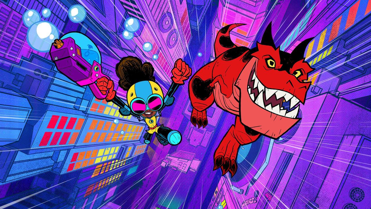 Marvel's Moon Girl y Dinosaurio Diabólico fondo