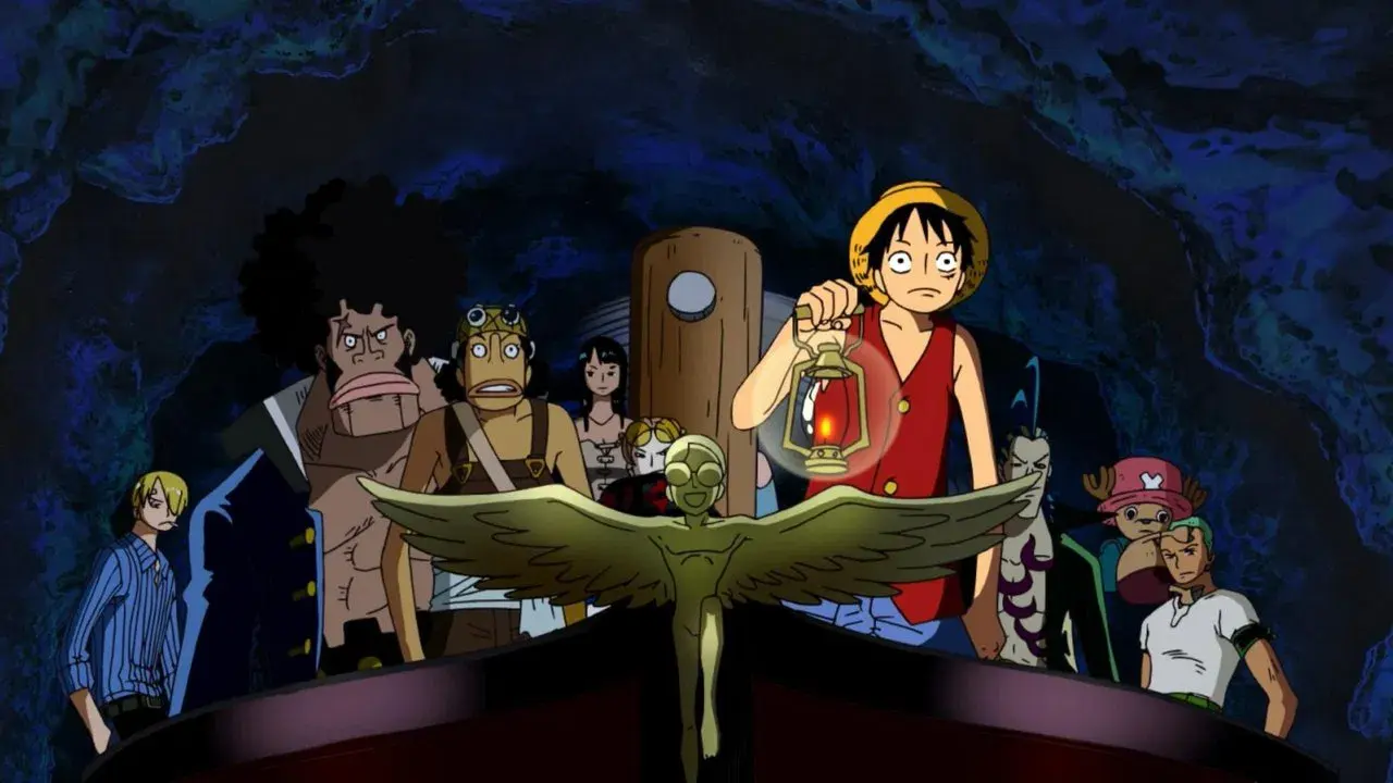 One Piece: El Gran Soldado Mecánico del Castillo Karakuri fondo