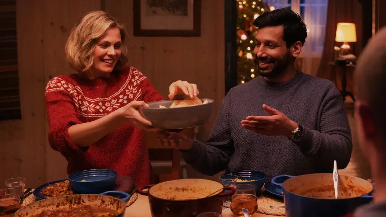 La típica Navidad fondo