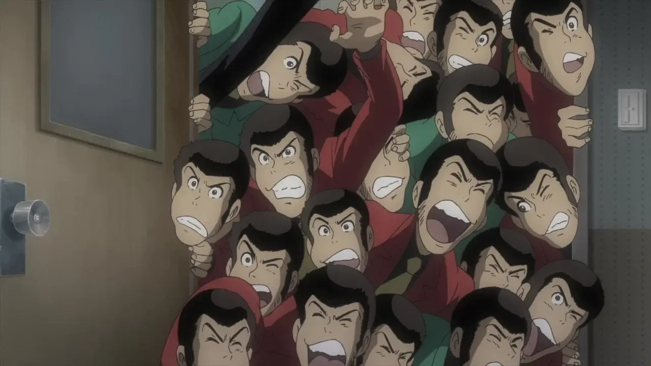 Lupin III: Verde contra Rojo fondo