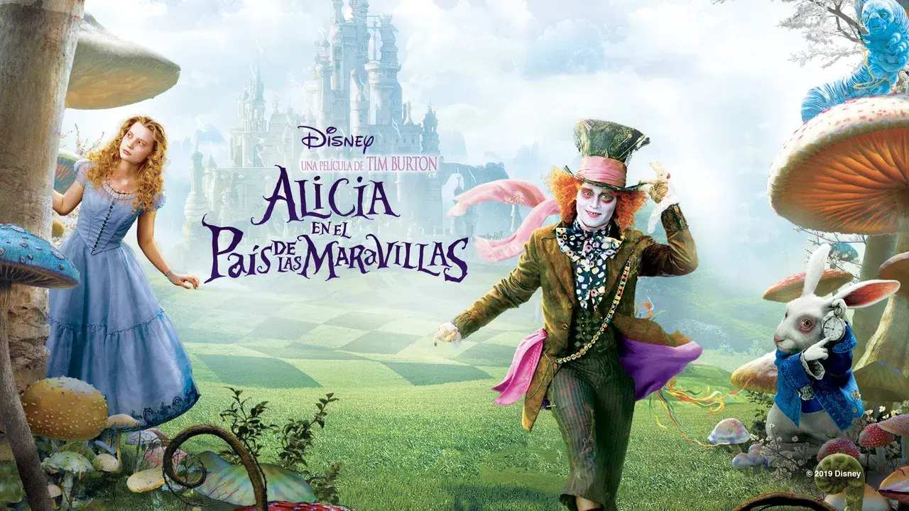 Alice in Wonderland backdrop