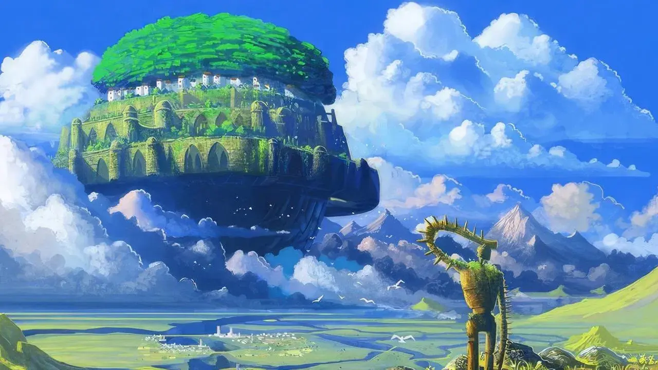 El castillo en el cielo fondo