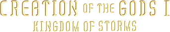 La creación de los dioses: El reino de las tormentas - Logo