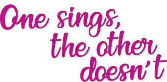 Una canta, la otra no - Logo