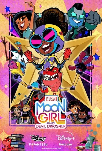 Marvel's Moon Girl y Dinosaurio Diabólico - Poster