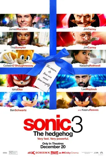 Sonic 3: La película - Poster