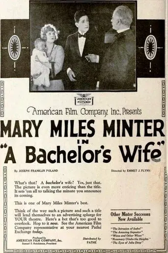 A Bachelor's Wife poster