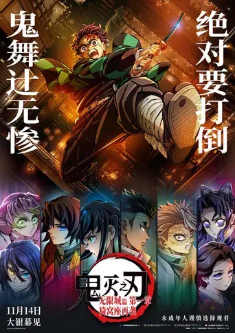 Guardianes de la noche: Kimetsu no Yaiba La fortaleza infinita - Poster