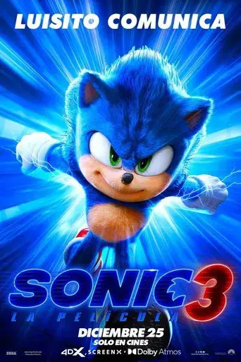 Sonic 3: La película - Poster