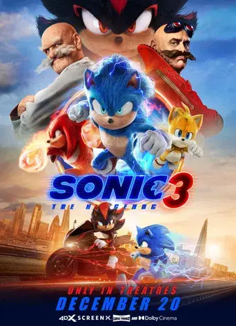 Sonic 3: La película - Poster