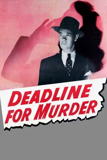 Deadline for Murder - Poster