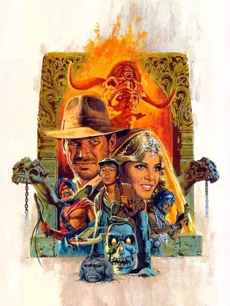 Indiana Jones y el templo maldito - Poster