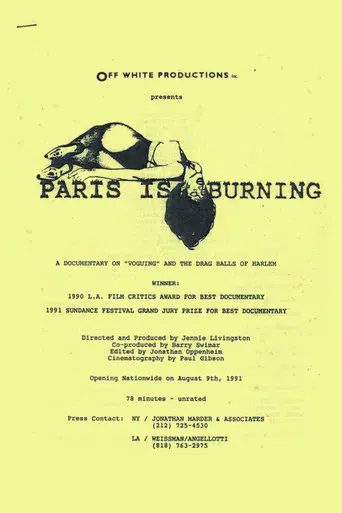 Paris Is Burning - Poster