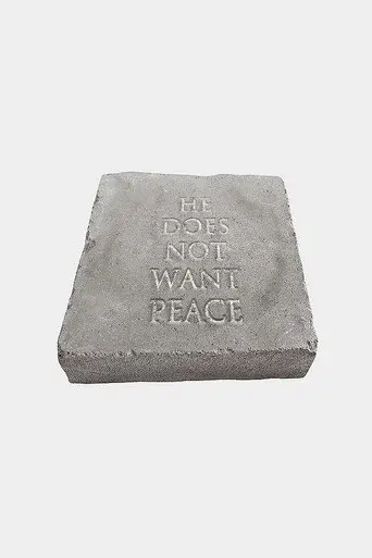 He Does Not Want Peace - Poster