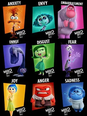 Del revés 2 (Inside Out 2) - Poster