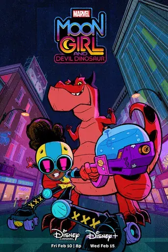 Marvel's Moon Girl y Dinosaurio Diabólico - Poster
