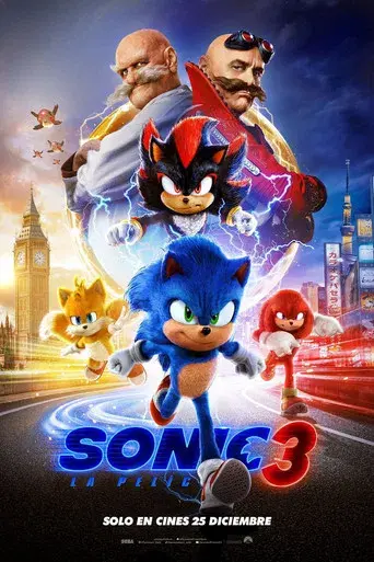 Sonic 3: La película - Poster