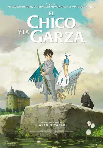 El chico y la garza - Poster