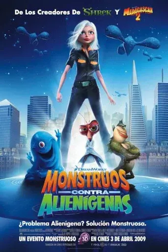 Monstruos contra alienígenas poster