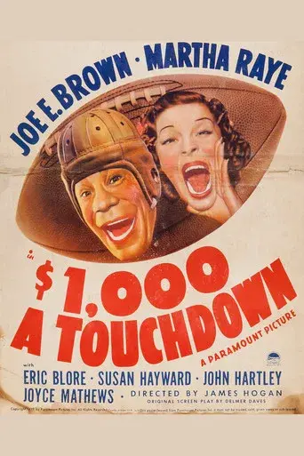 $1,000 a Touchdown - Poster