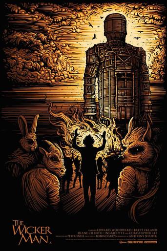 El hombre de mimbre - Poster