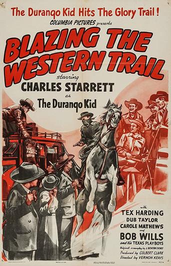 Blazing the Western Trail - Poster