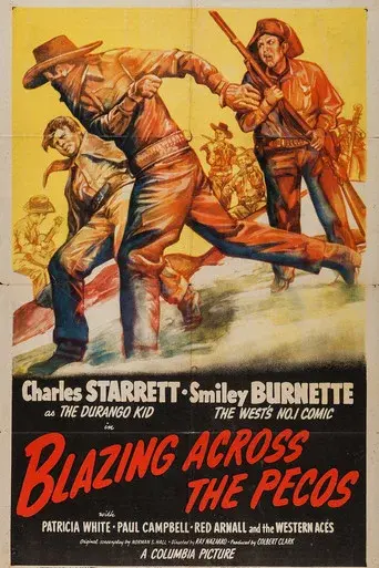 Blazing Across the Pecos - Poster