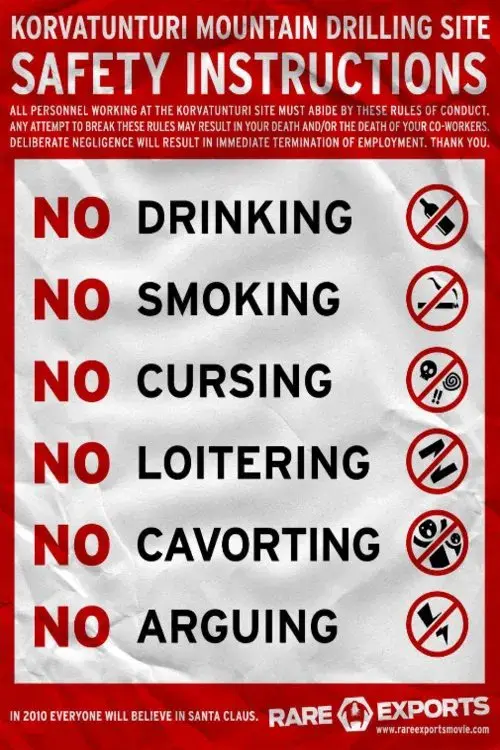 The Official Rare Exports Inc. Safety Instructions