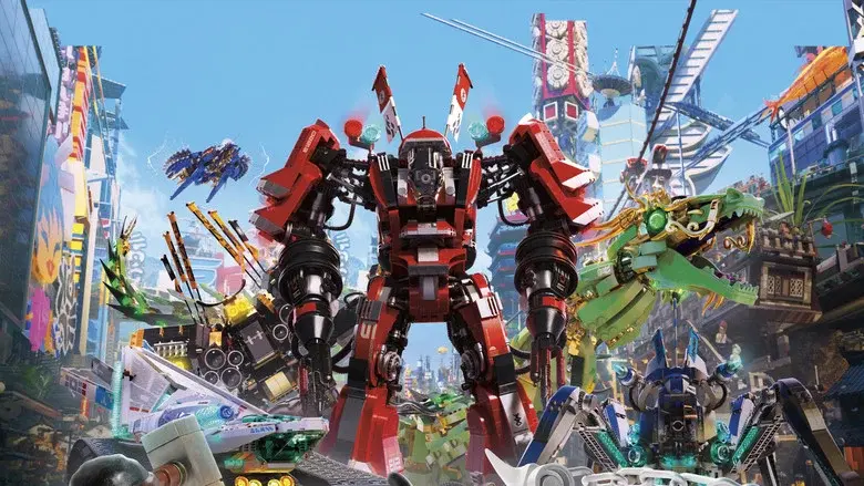 La Lego Ninjago película - Fondo