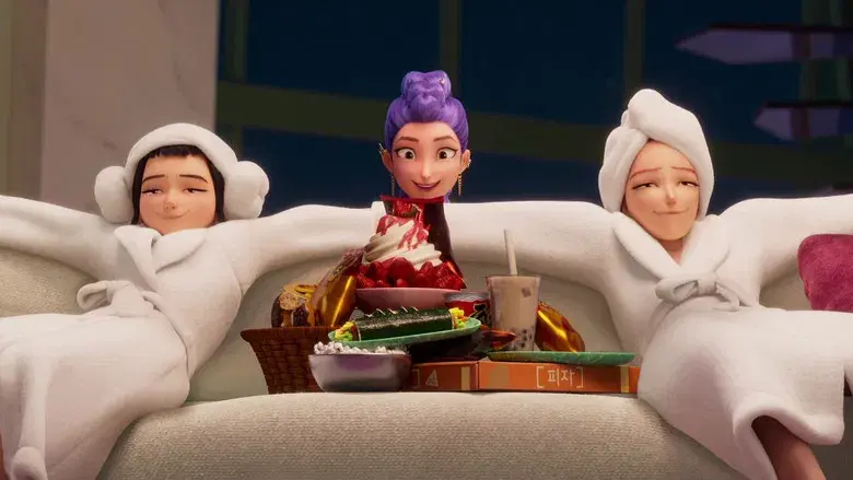 Las guerreras k-pop - Fondo