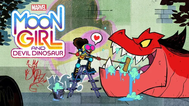 Marvel's Moon Girl y Dinosaurio Diabólico - Fondo