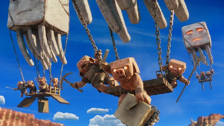 Una película de Minecraft - Fondo