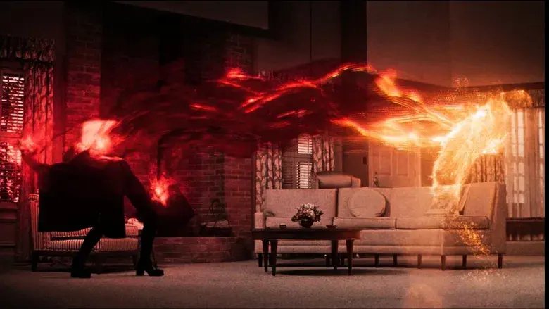 Bruja Escarlata y Visión - Fondo