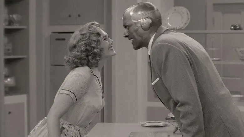 Bruja Escarlata y Visión - Fondo