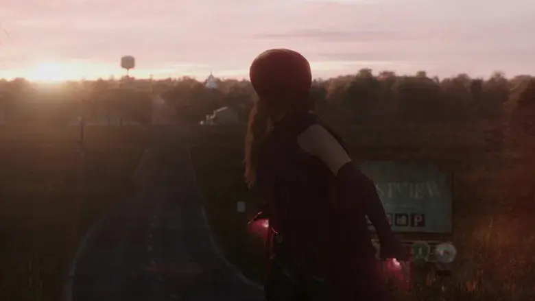 Bruja Escarlata y Visión - Fondo