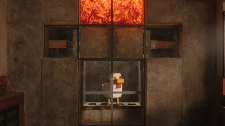 Una película de Minecraft - Fondo