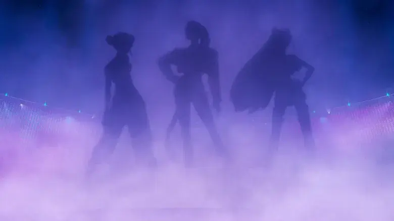 Las guerreras k-pop - Fondo