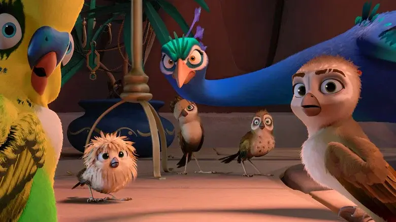 Richard la cigüeña y la joya perdida - Fondo