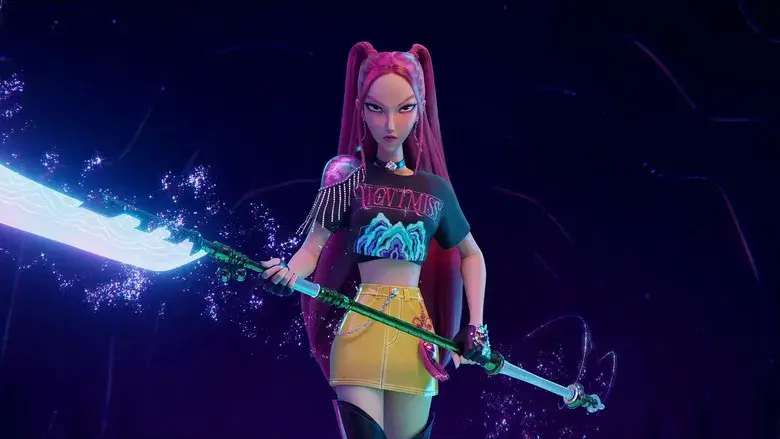 Las guerreras k-pop - Fondo