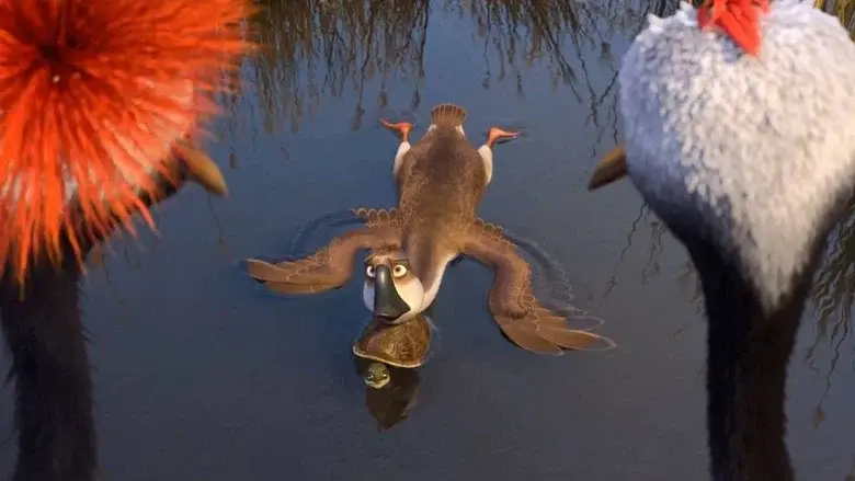 Al aire, patos - Fondo