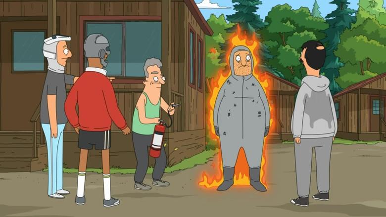 Amigos de hamburguesas y deporte